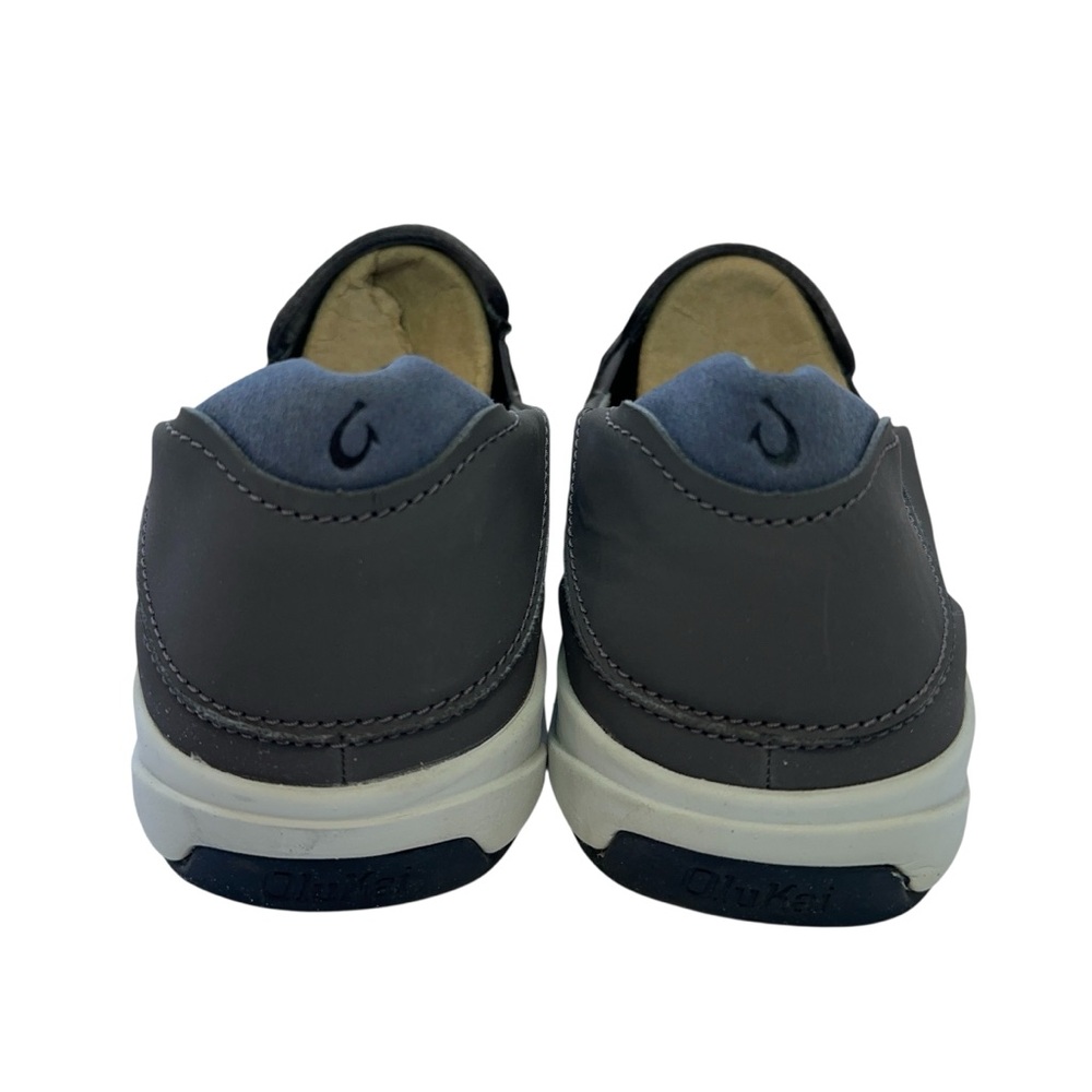 OluKai Lae'ahi Slip On Shoes Mens Size 14 Breathable Mesh PU Footbed Gray - Picture 3 of 7